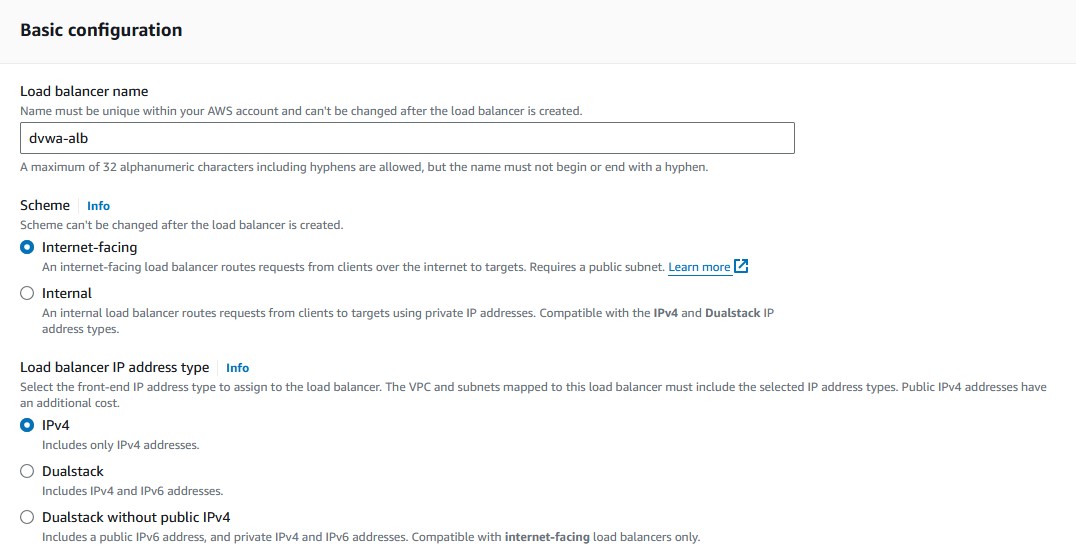 Basic ALB Settings