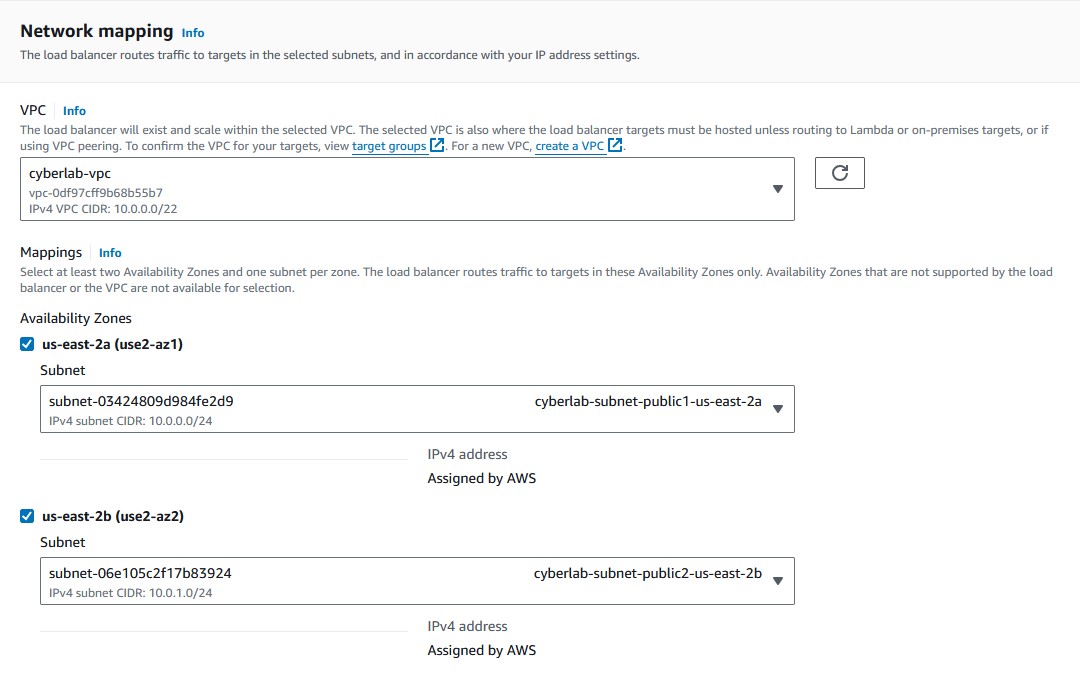 ALB Network Settings