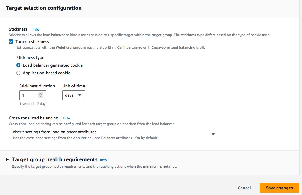 Target Selection Configuration
