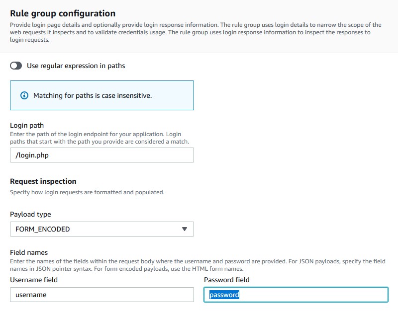 Account Takeover Prevention Config
