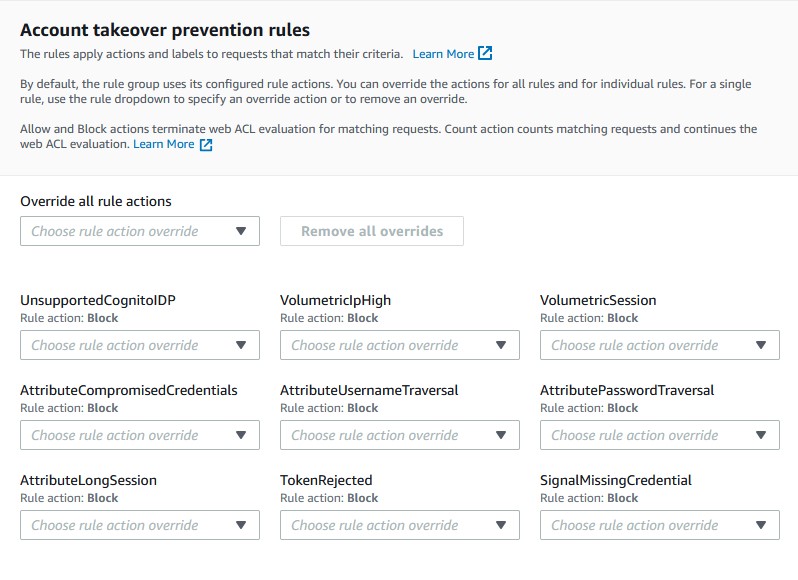 Account Takeover Prevention Rules
