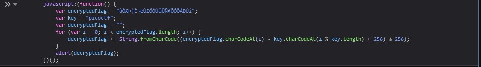 Bookmarklet Pasted to Console