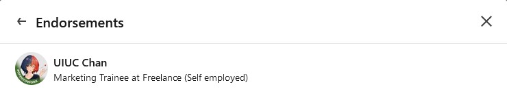 LISA LinkedIn Page Skills & Endorsement
