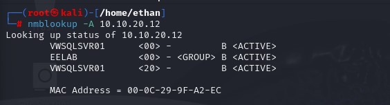 Nmblookup by IP Address